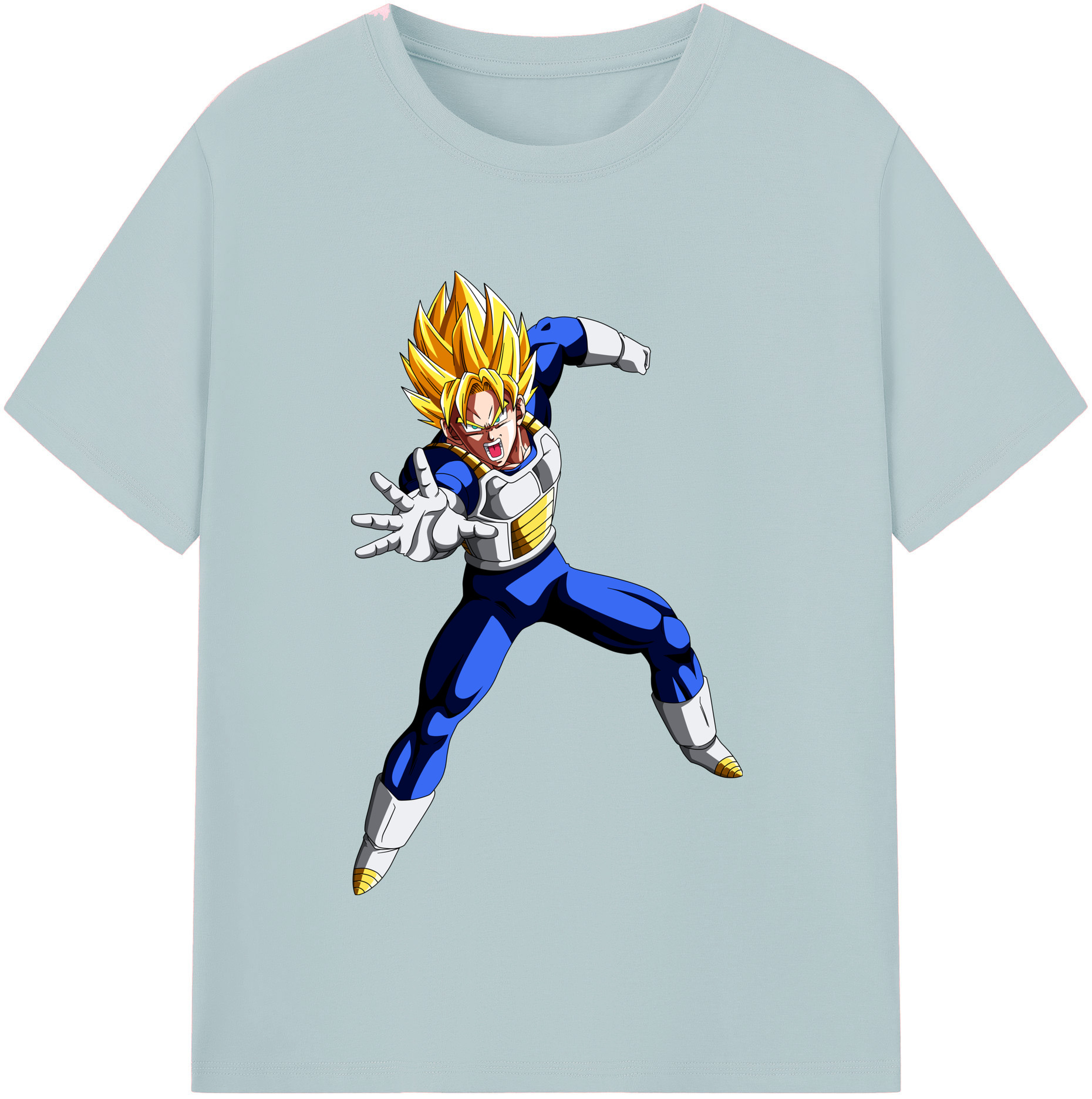 （画像用） ドラゴンボール ベジータ四世（Bejīta Yonsei）DRAGON BALL Vegeta IV 綿100％半袖Tシャツ（フロントプリント）